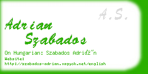 adrian szabados business card